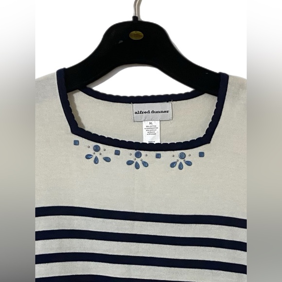 Alfred Dunner Short Sleeve Knit Sweater Size XL - Picture 4 of 11